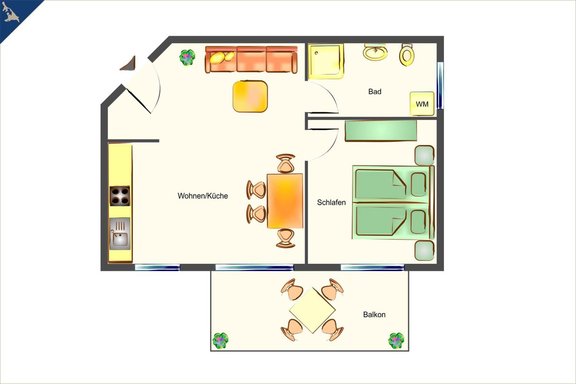 Ueckeritz Ferienwohnung Sonnenblick ภายนอก รูปภาพ